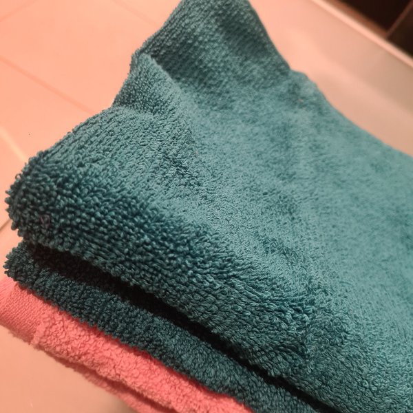 Asciugamano verde petrolio